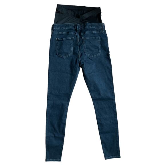 Asos Design Blue Black Maternity Ultimate Skinny Jeans, US6 - Picture 3 of 9